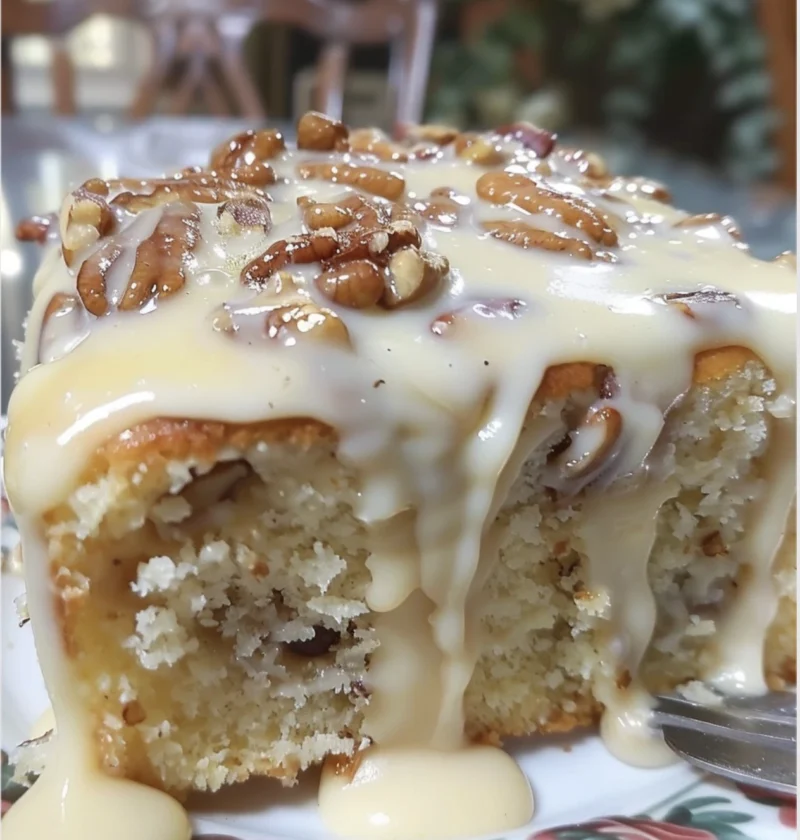 Rich Butter Pecan Praline Cake