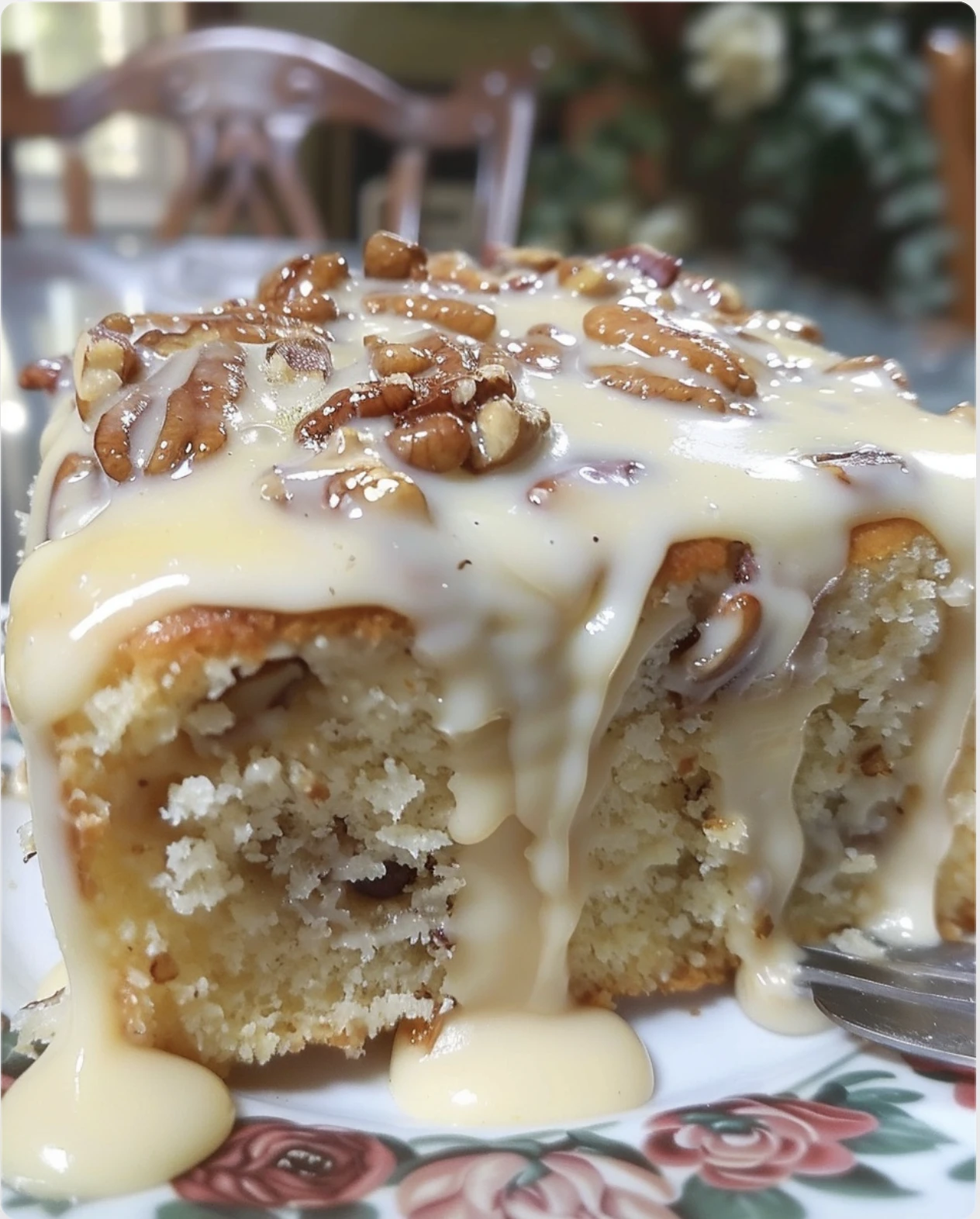 Rich Butter Pecan Praline Cake