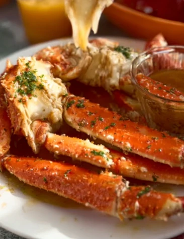 Rich Flavorful Garlic Butter Crab Legs
