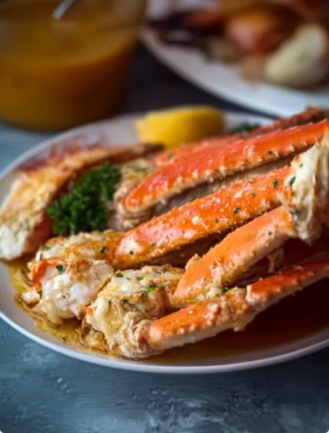 Rich Flavorful Garlic Butter Crab Legs