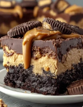Rich Gooey Reeses Peanut Butter Earthquake Cake