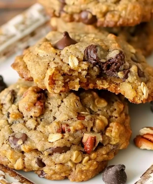 Rustic Homemade Cowboy Cookies
