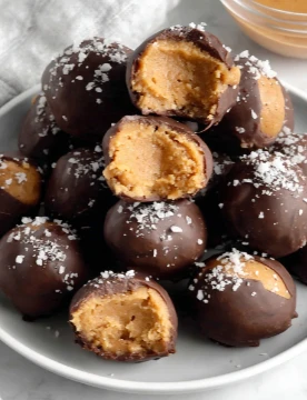 Soft Sweet Nobake Peanut Butter Balls