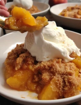 Warm Peach Cobbler