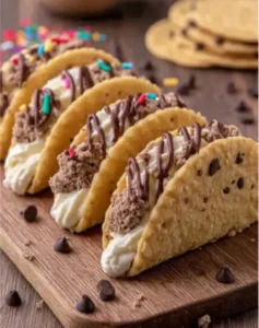 🍪🌮 Yummy Cheesecake Cookie Dough Tacos ✨