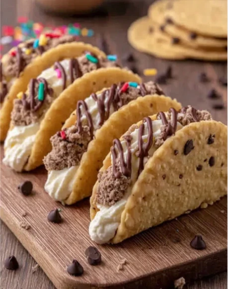 Yummy Cheesecake Cookie Dough Tacos