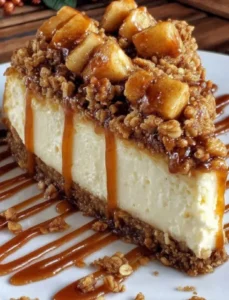 🍎🤎🍰 Yummy & Easy Apple Crisp Cheesecake