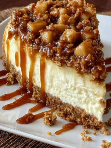 Yummy Apple Crisp Cheesecake