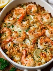 Yummy Baked Stuffed Shrimp Casserole