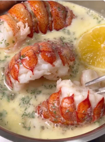 Yummy Butter Poached Lobster