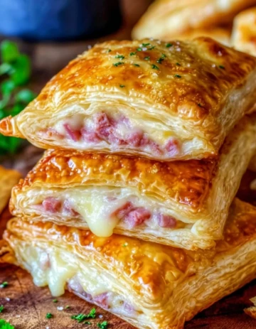 Yummy Cheesy Beef Puff Pastry Pock