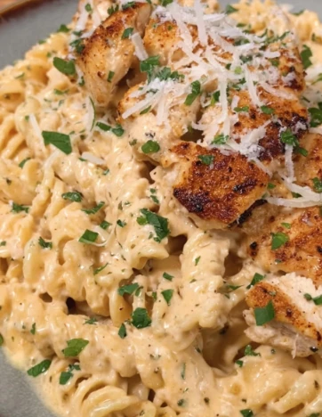 Yummy Cheesy Cajun Garlic Chicken Rotini