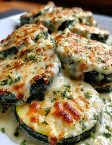 Yummy Cheesy Garlic Zucchini Steaks