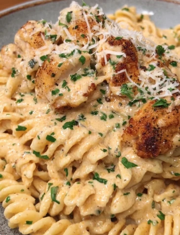 Yummy Cheesy Cajun Garlic Chicken Rotini