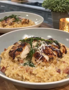 🍗🧄🧀🍚 Yummy & Easy Chicken with Creamy Garlic Parmesan Rice