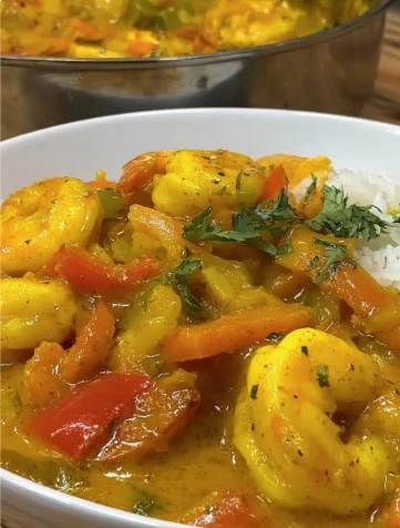 Yummy Coconut Curry Shrimp