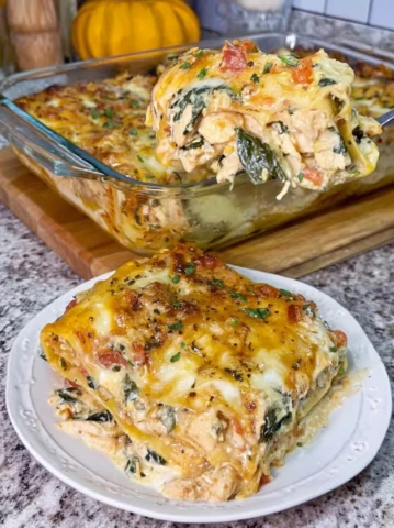 Yummy Crack Chicken Lasagna