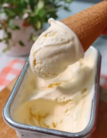 Yummy Creamy Nochurn Vanilla Soft Ice Cream