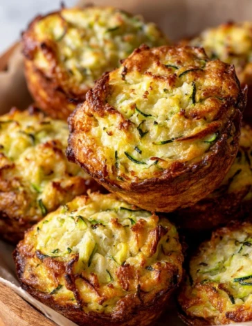 Yummy Crispy Parmesan Zucchini Potato Muffins