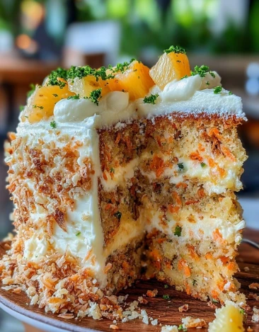 Yummy Hawaiian Carrot Pineapple Cake