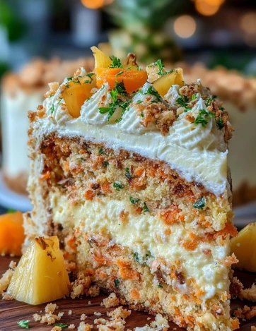 Yummy Hawaiian Carrot Pineapple Cake