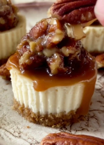 Yummy Mini Pecan Cheesecakes