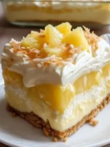🤤🍍🔥 Yummy Easy No-Bake Pineapple Cream Dessert