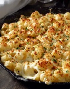 🤍🧀🍝 Yummy & Easy One-Pan White Cheddar Mozzarella Pasta Delight