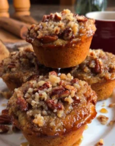 🤎🧁🥧 Yummy & Easy Pecan Pie Muffins