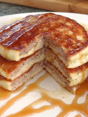 Yummy Sausage Dipped Pancakes Delight