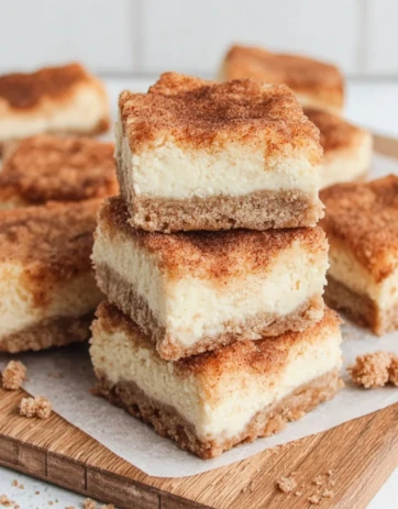 Yummy Snickerdoodle Cheesecake Bars