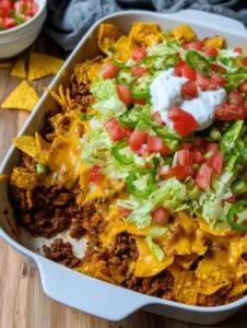 🤤🔥🌮 Yummy Easy Walking Taco Casserole
