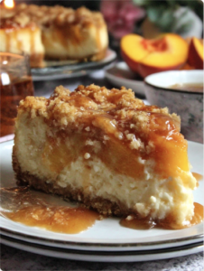Peach Cobbler Cheesecake 🎄🔥