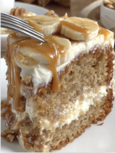 Banana Bread Cake with Cream Cheese Frosting