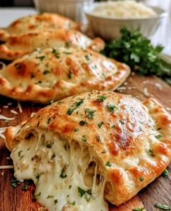 Baked Chicken Alfredo Calzones