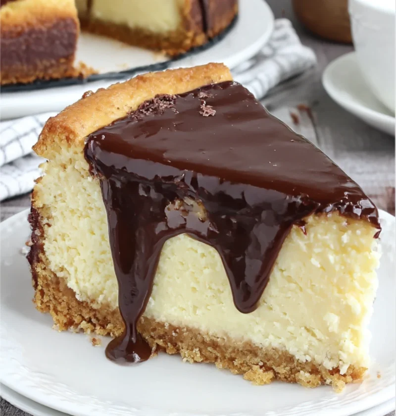 Boston Cream Pie Cheesecake
