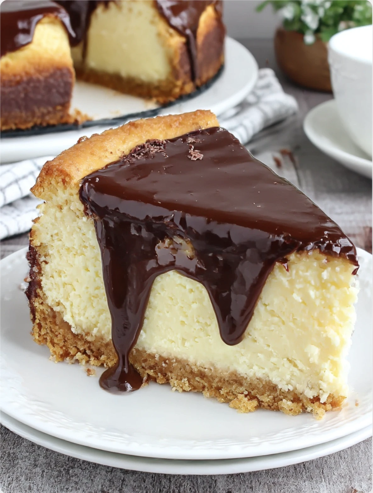 Boston Cream Pie Cheesecake