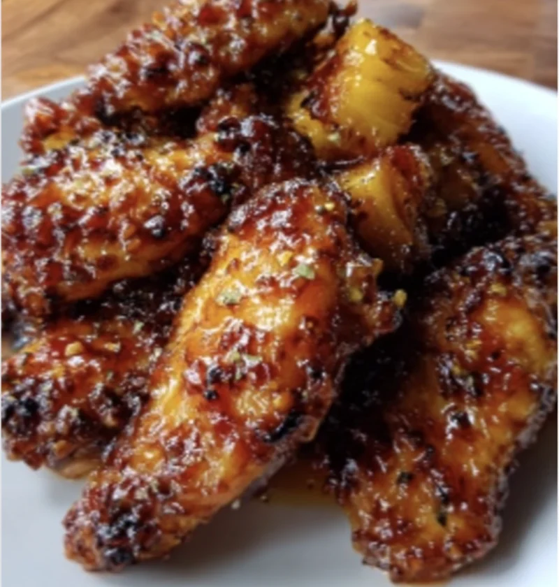 Brown Sugar Pineapple Wings Chicken