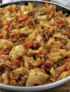 Cabbage and Ground Beef