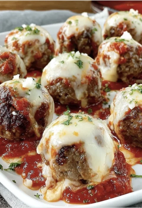 Cheese Stuffed Meatballs