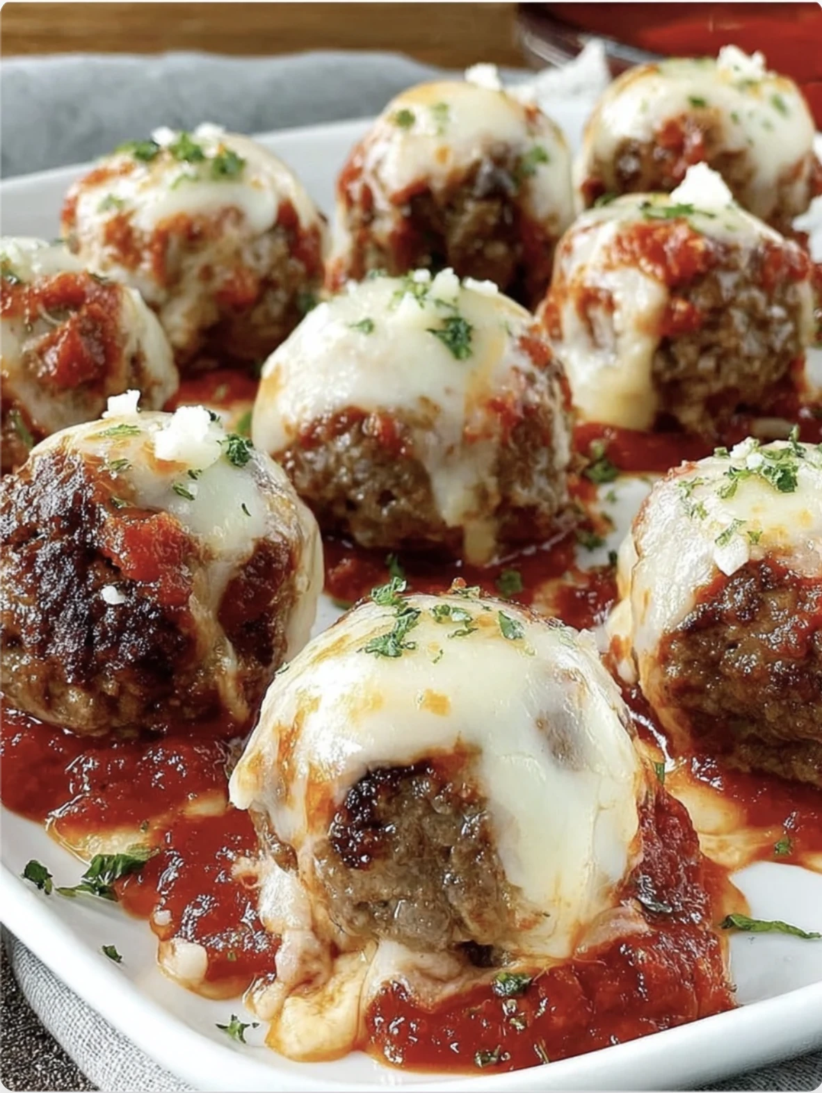 Cheese Stuffed Meatballs