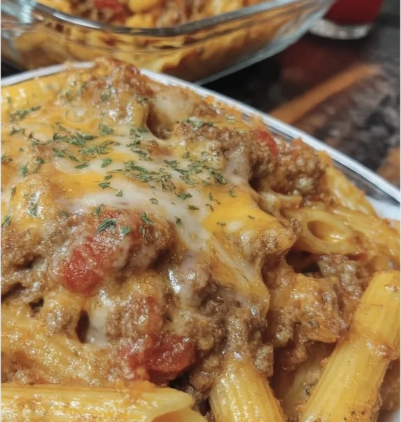 Cheesy Penne Garlic Butter Ground Beef