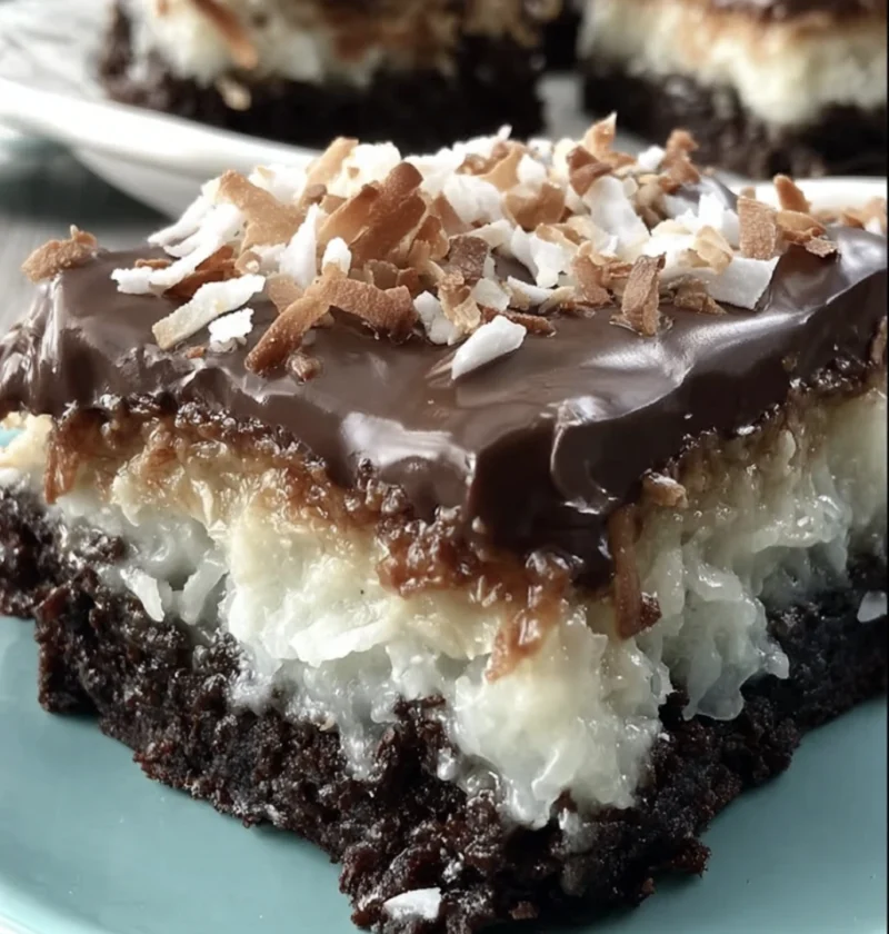 Chocolate Coconut Mounds Cake