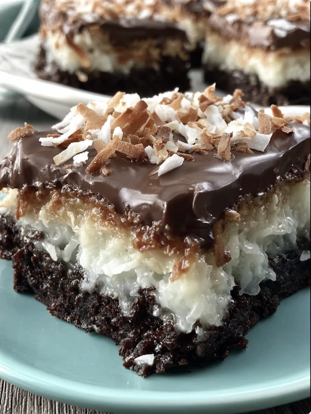 Chocolate Coconut Mounds Cake