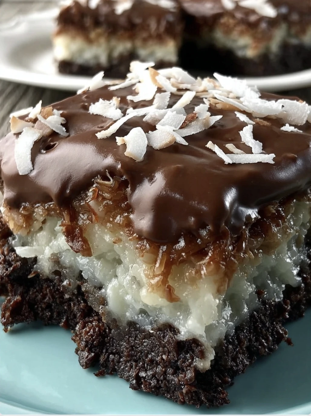 Chocolate Coconut Mounds Cake