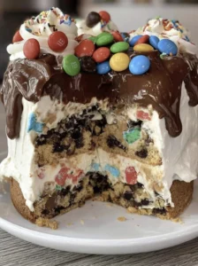 Chocolate Cookie Dough Ice Cream Cake