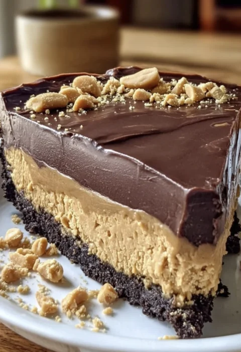 Chocolate Peanut Butter Nobake Pie