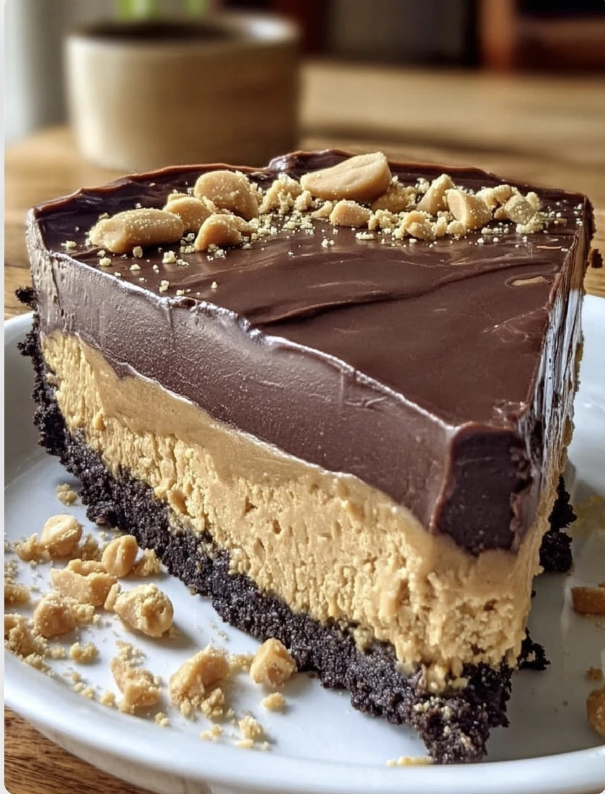 Chocolate Peanut Butter No-Bake Pie
