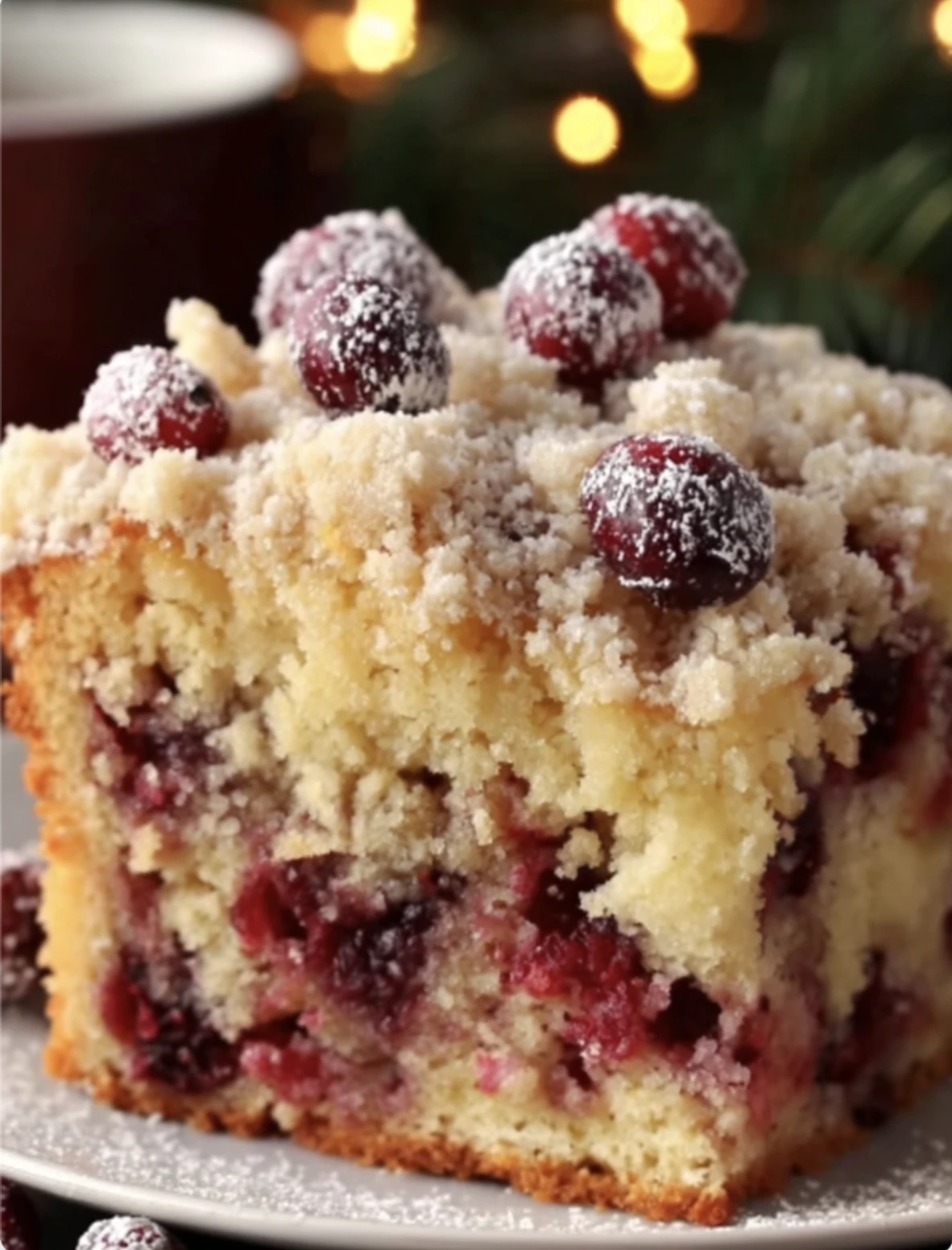 Christmas Cranberry Buckle