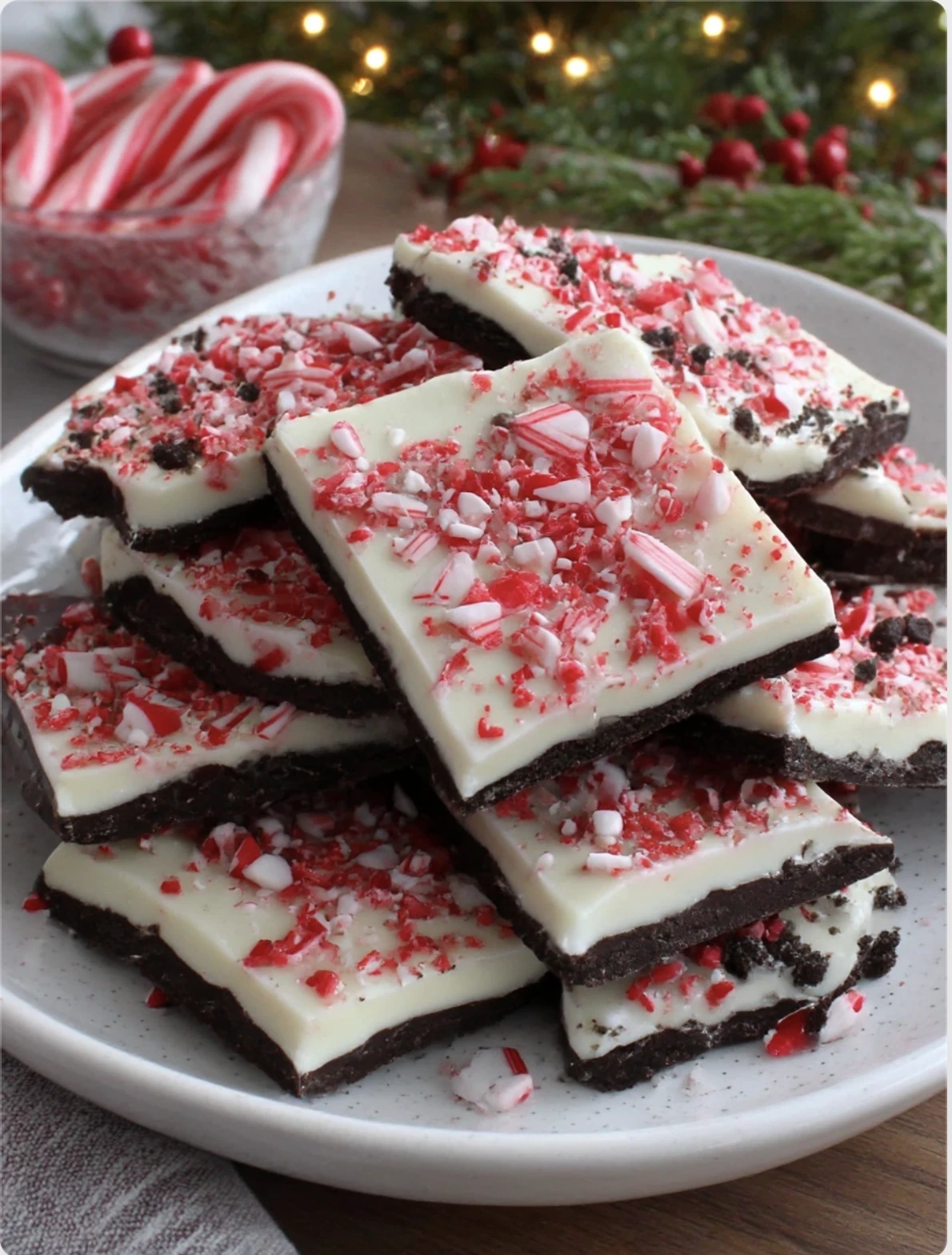 Christmas Oreo Peppermint Bark